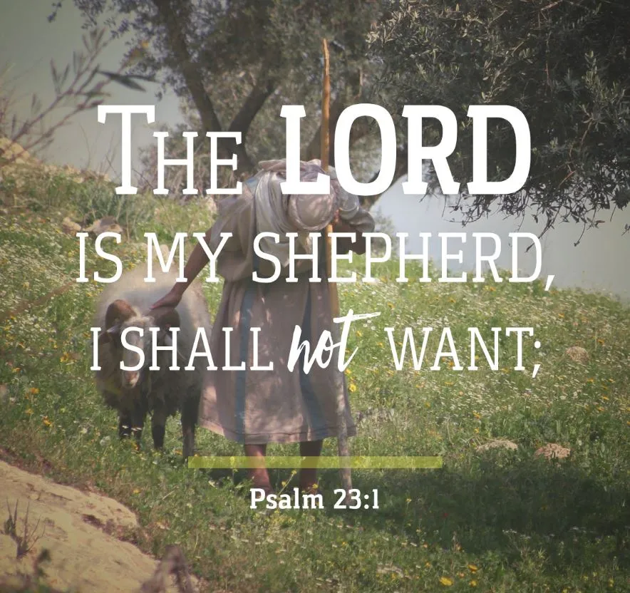 The Lord is my shepard